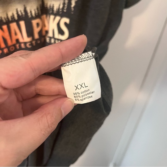 NEW National Parks Explore Protect Preserve Unisex Tee Short Sleeve XXL Gray - Picture 4 of 6